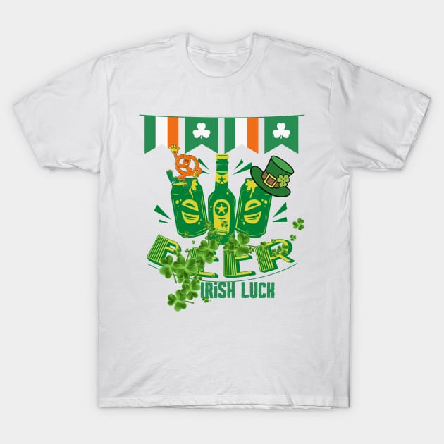 Irish luck beer T-Shirt by Beyond TShirt